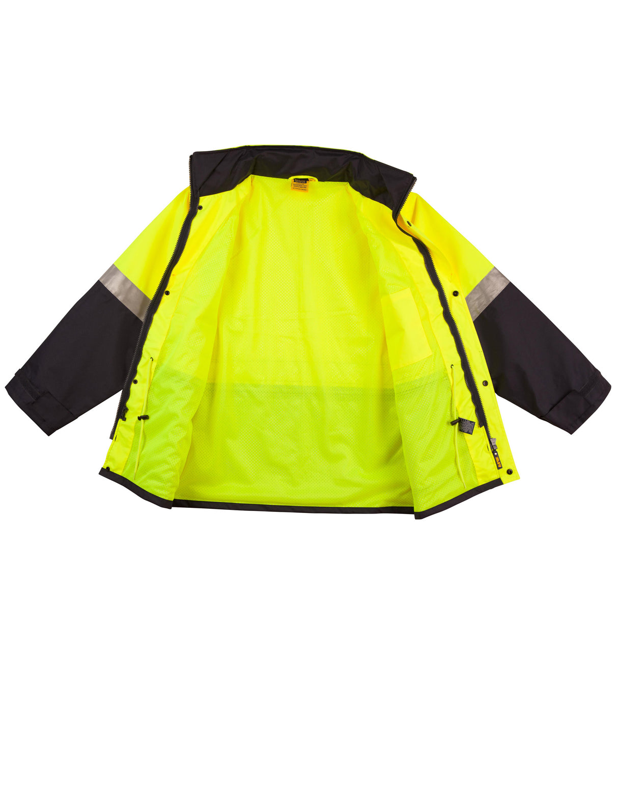 AIW SW18A HI-VIS TWO TONE RAIN PROOF SAFETY JACKET WITH MESH LINING & 3M TAPES