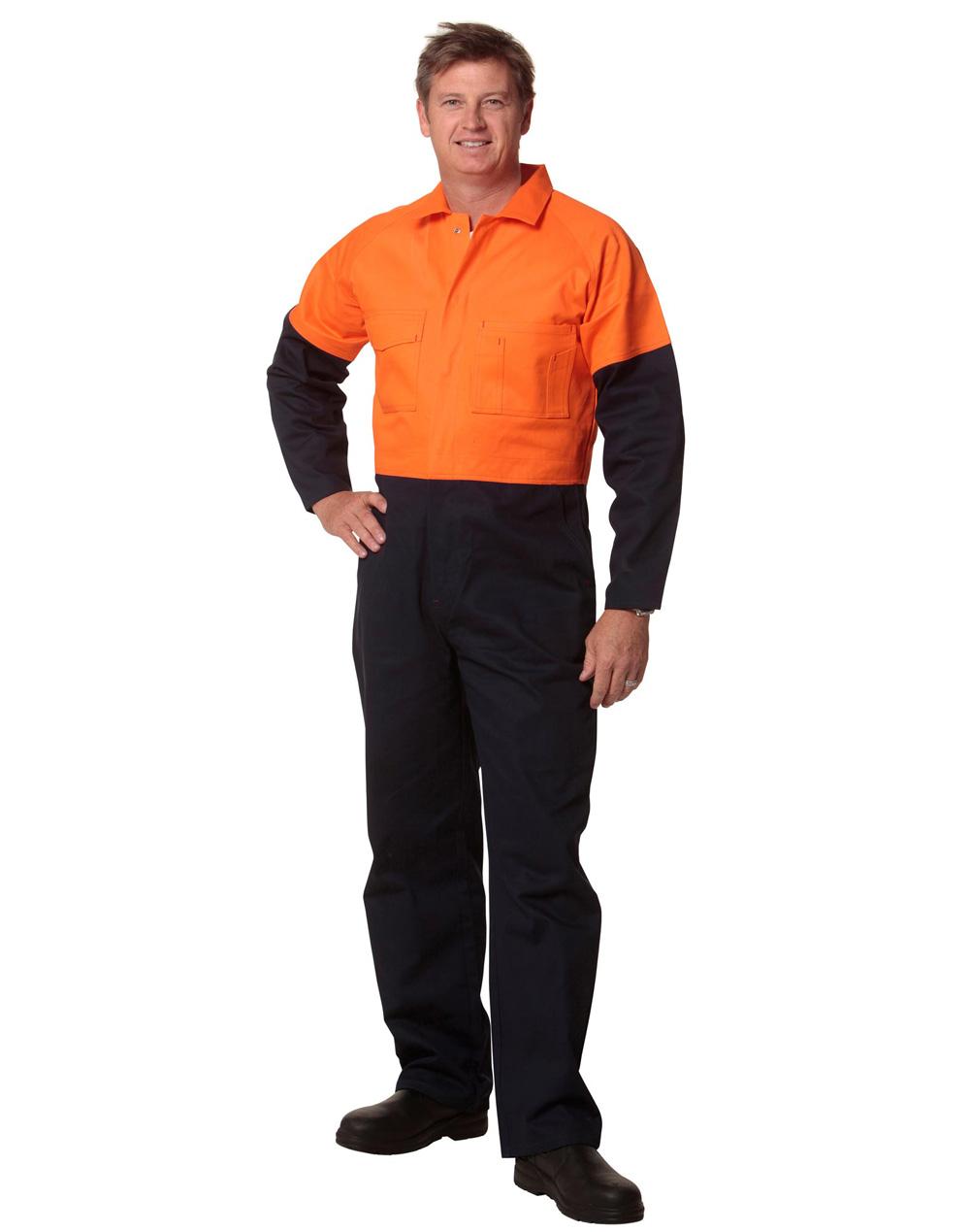 AIW SW204 MEN'S TWO TONE COTTON DRILL COVERALL REGULAR SIZE