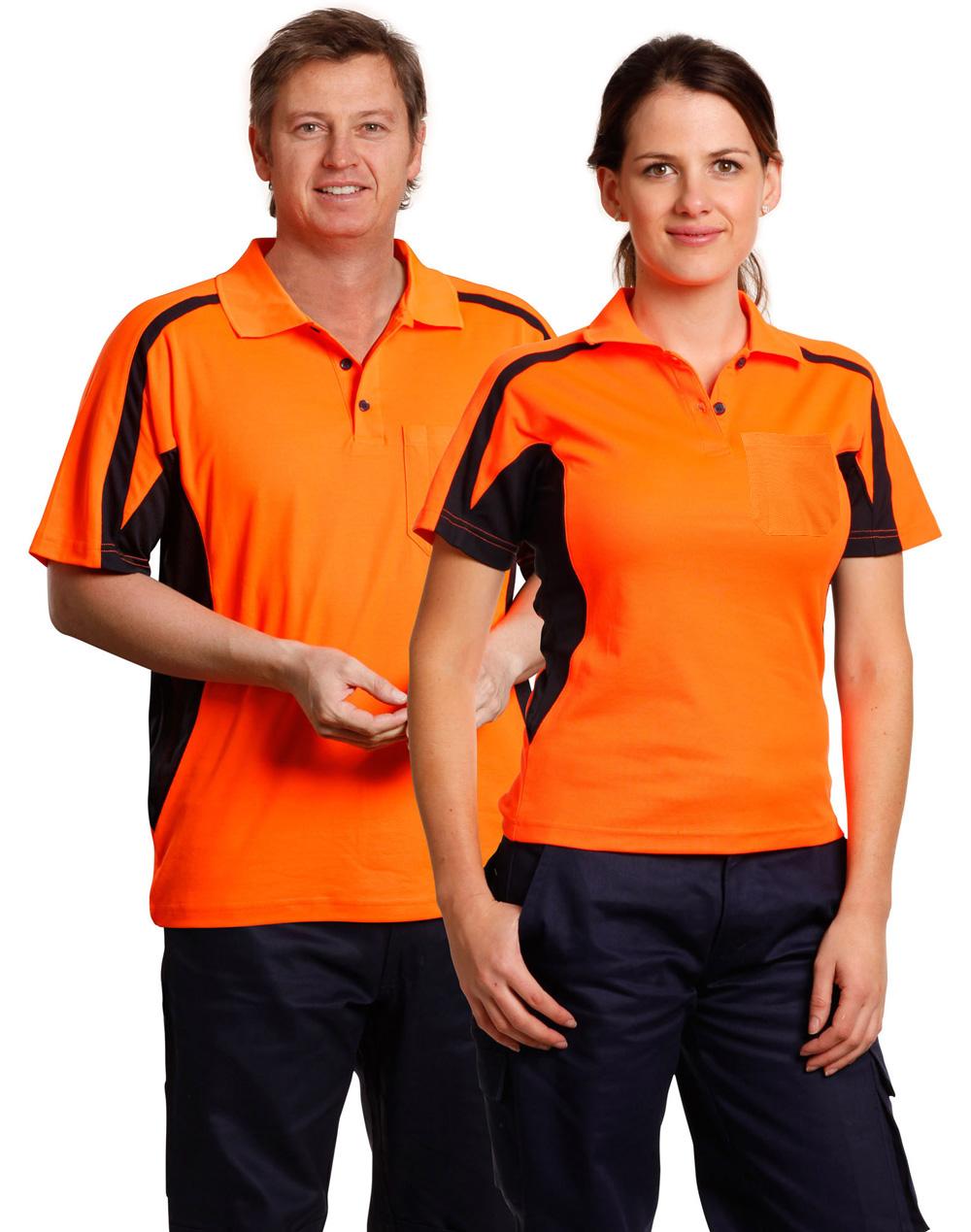 AIW SW25 TRUEDRY® FASHION HIGH VISIBILITY UNISEX POLO WITH UNDERARMS MESH