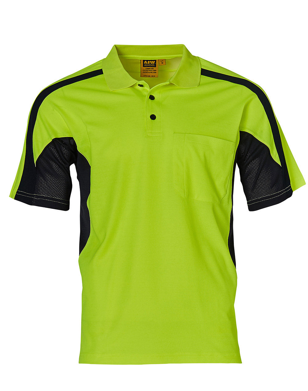 AIW SW25 TRUEDRY® FASHION HIGH VISIBILITY UNISEX POLO WITH UNDERARMS MESH