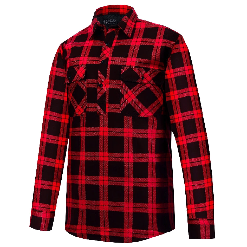 RM123SCF-Closed Front Flannelette Shirt