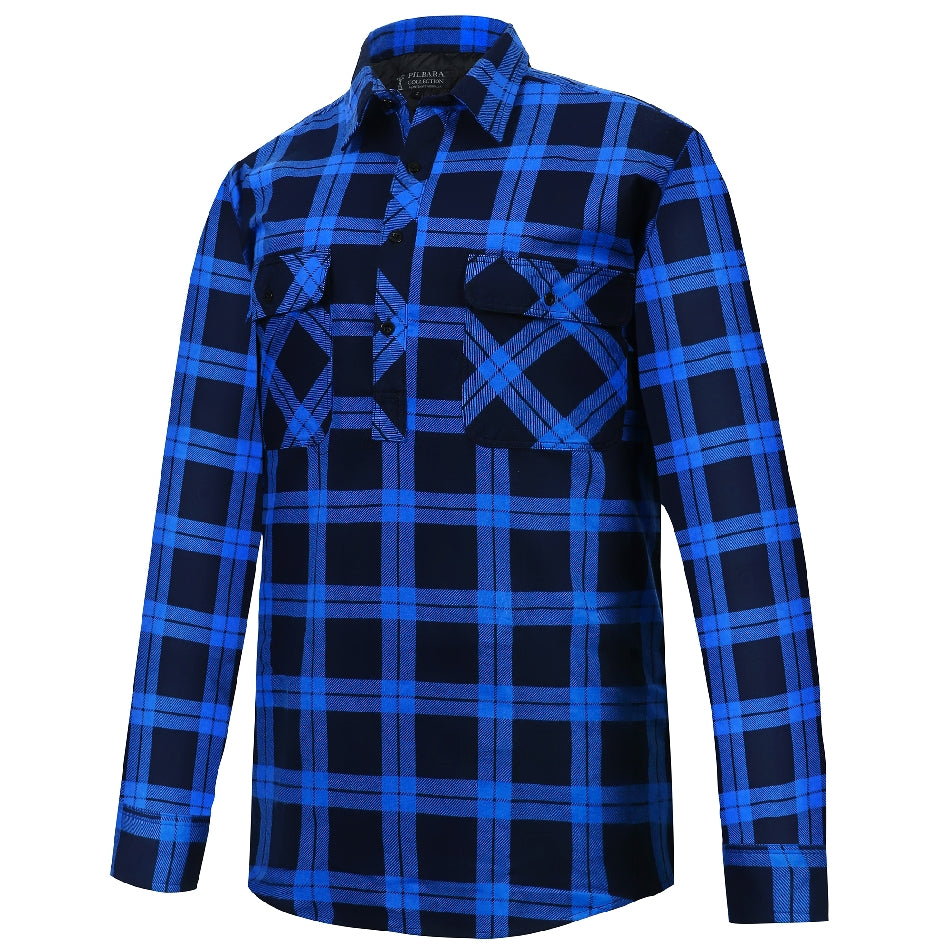 RM123SCF-Closed Front Flannelette Shirt