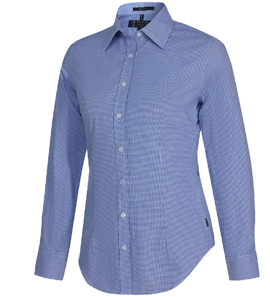 RMPC069-Ladies Premium Ultra Fine Cotton Yarn Dyed Check shirt