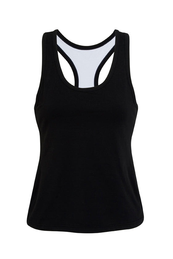 T666LD-Ladies Self Brassiere Singlet