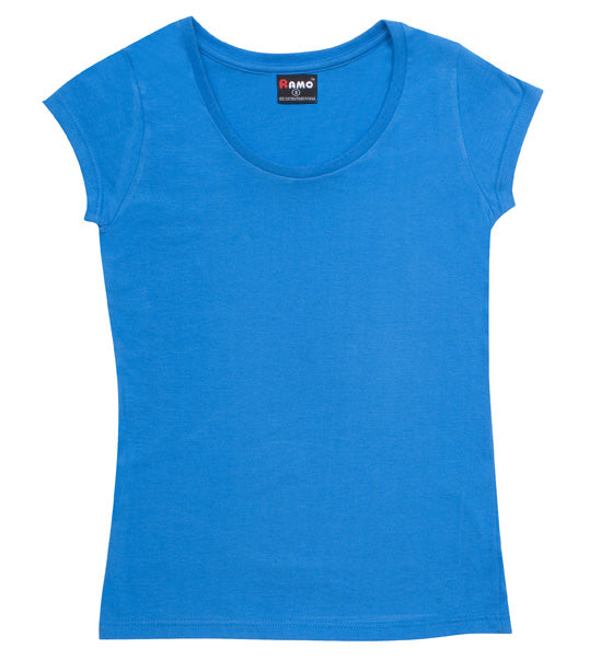 T929LD-Ladies Jersey Scoop Neck Tee