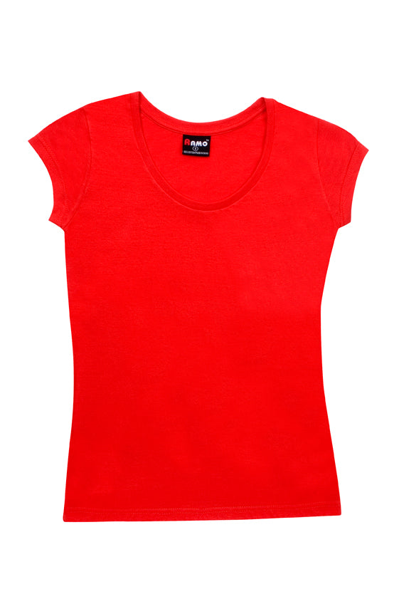 T929LD-Ladies Jersey Scoop Neck Tee