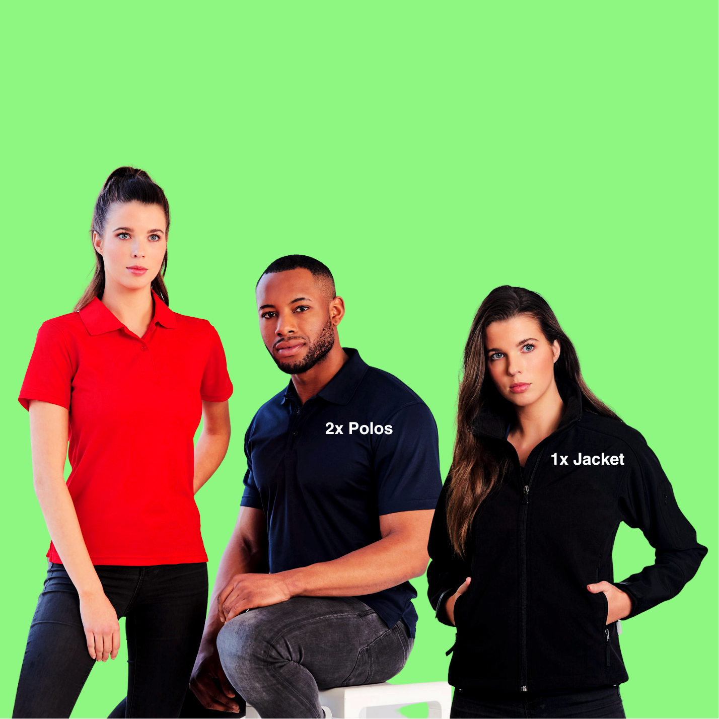 VALUE Polos + Jacket Bundle