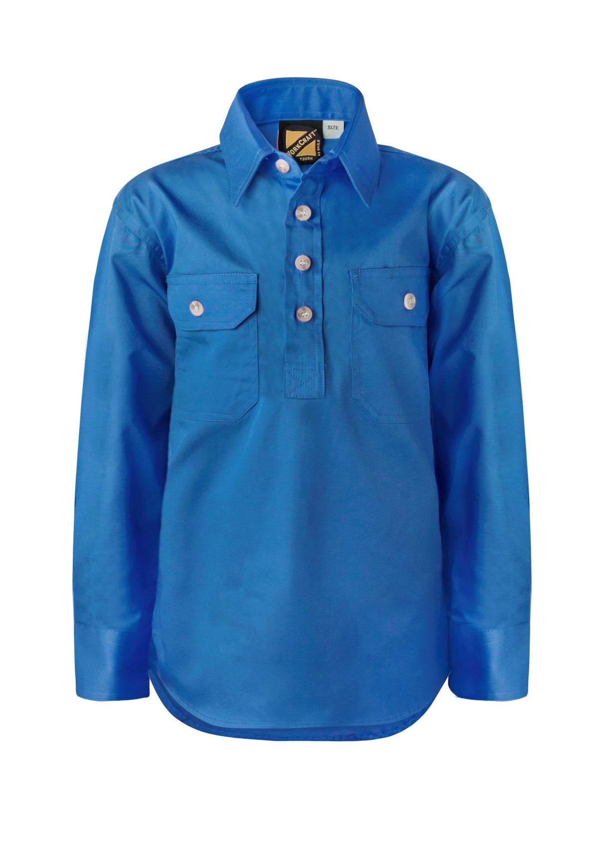 WSK131-Kids Half Placket Full Col Sht