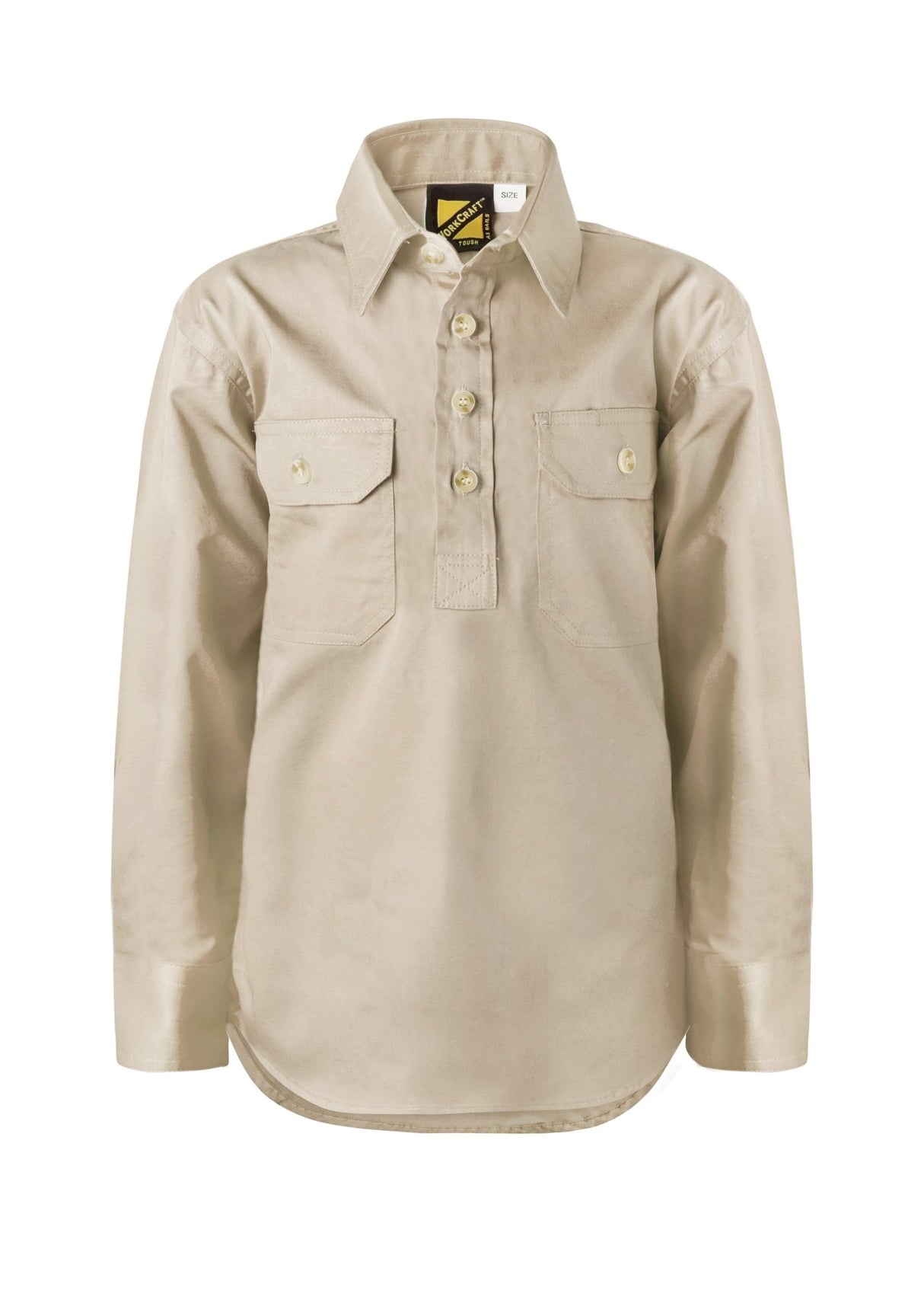 WSK131-Kids Half Placket Full Col Sht
