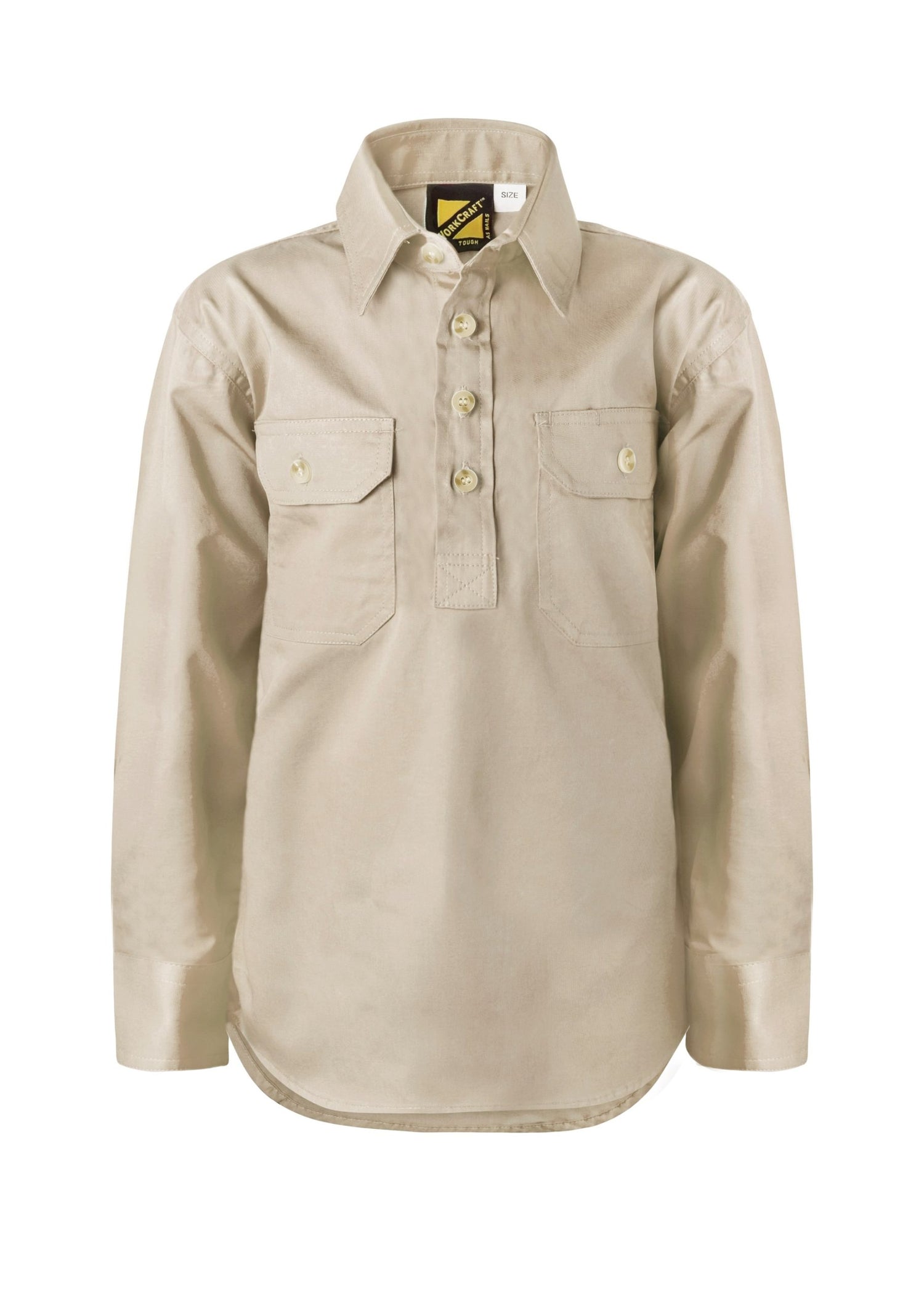 WSK131-Kids Half Placket Full Col Sht