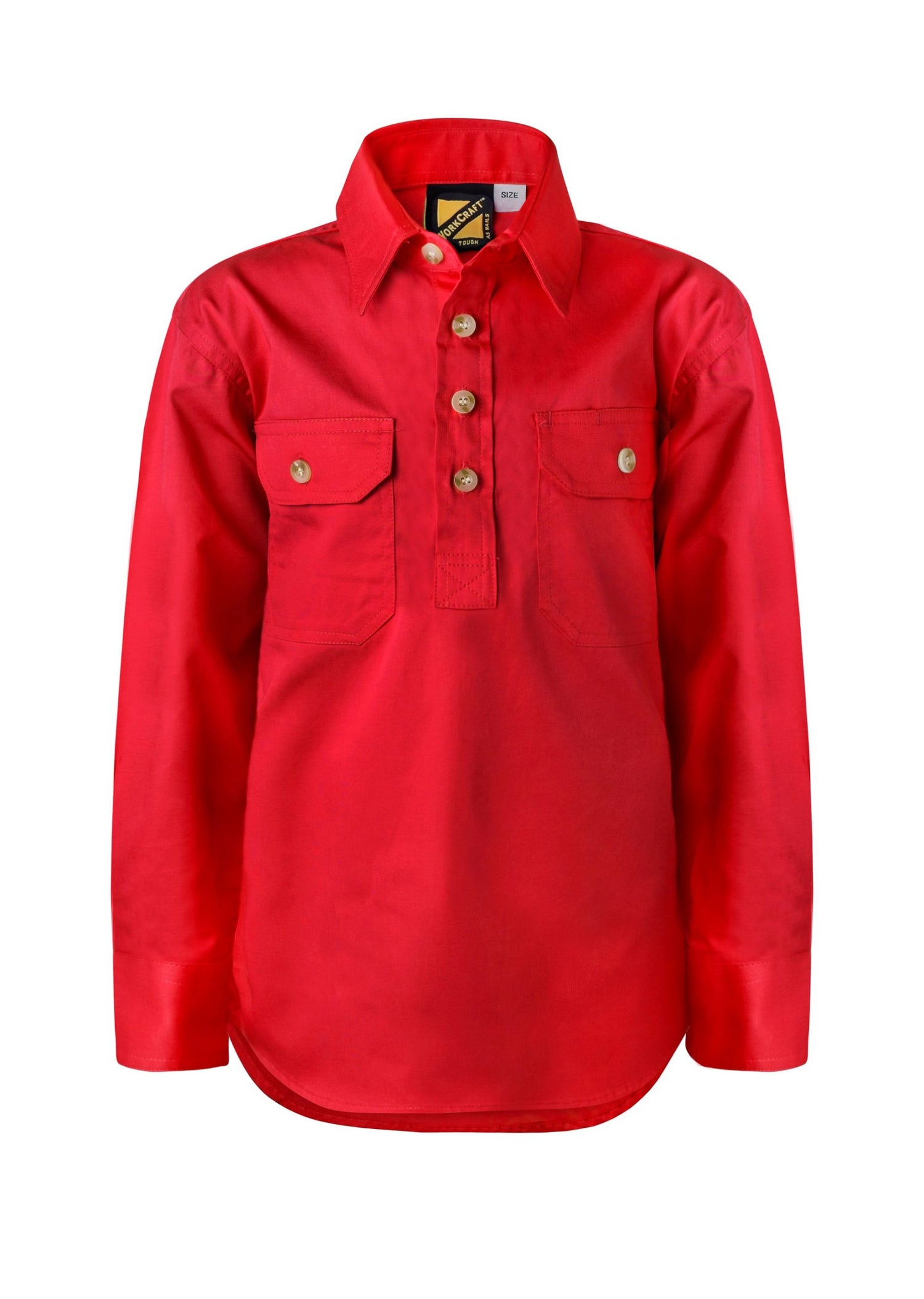 WSK131-Kids Half Placket Full Col Sht