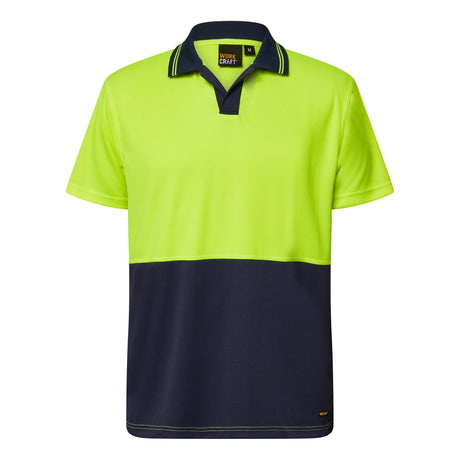 WSP205-HI VI TWO TONE SS LAUNDRY POLO