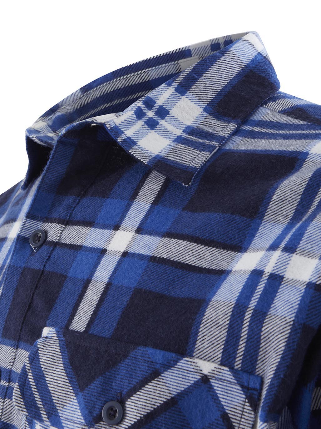 Y04006-Hard Yakka Core Mens Long Sleeve Closed Front Check Flannel Shirt