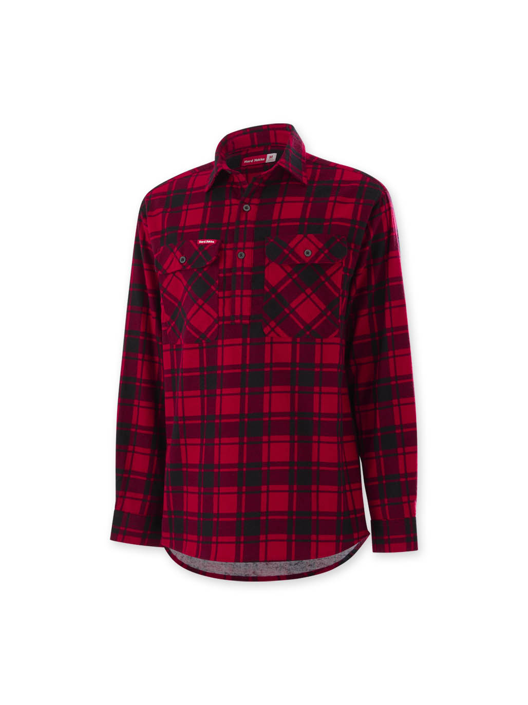 Y04006-Hard Yakka Core Mens Long Sleeve Closed Front Check Flannel Shirt