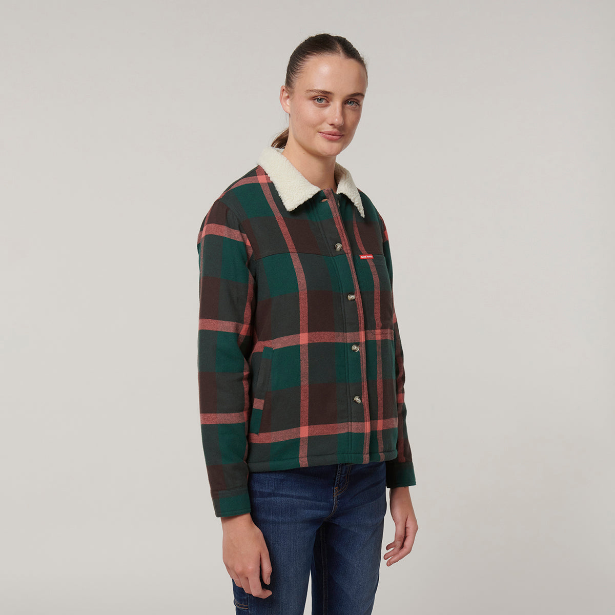 Y08760-Hard Yakka Womens Heritage Trucker Sherpa Jacket