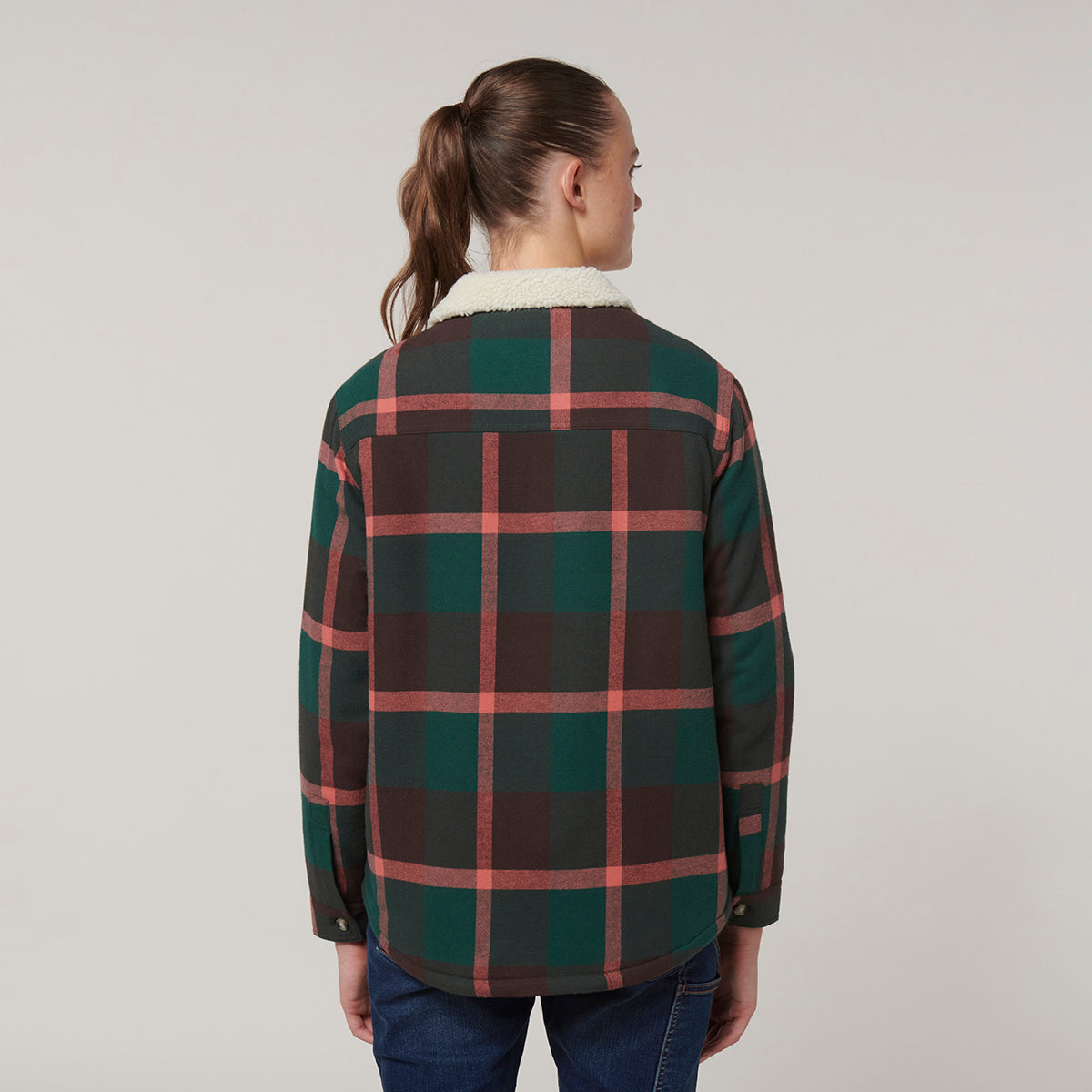 Y08760-Hard Yakka Womens Heritage Trucker Sherpa Jacket