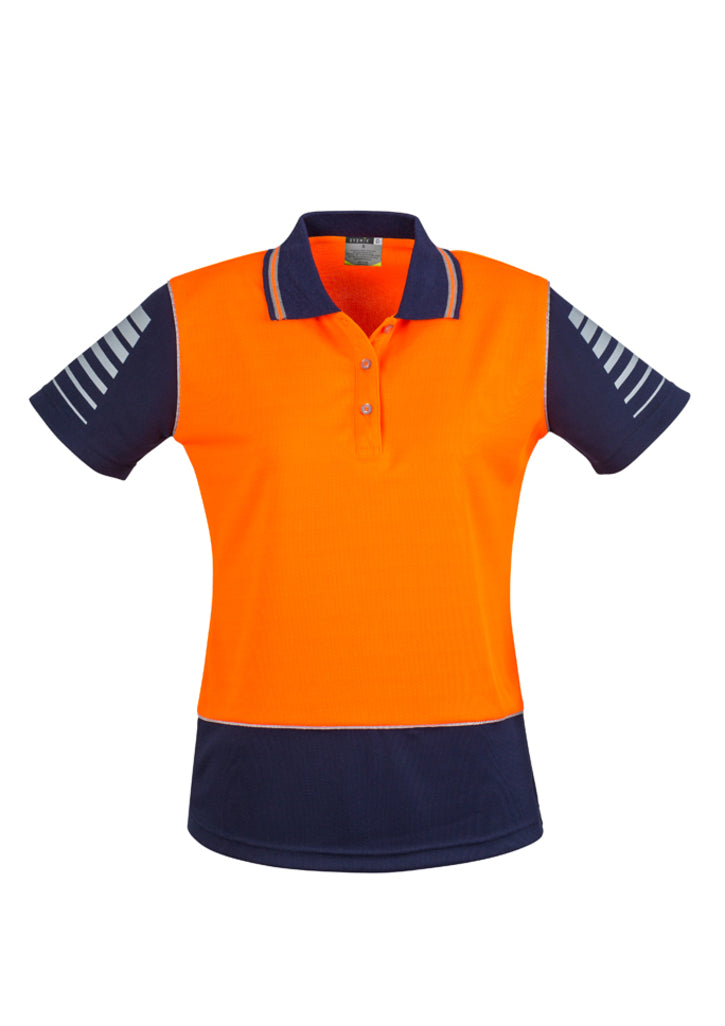 ZHL236-Womens Hi Vis Zone Short Sleeve Polo