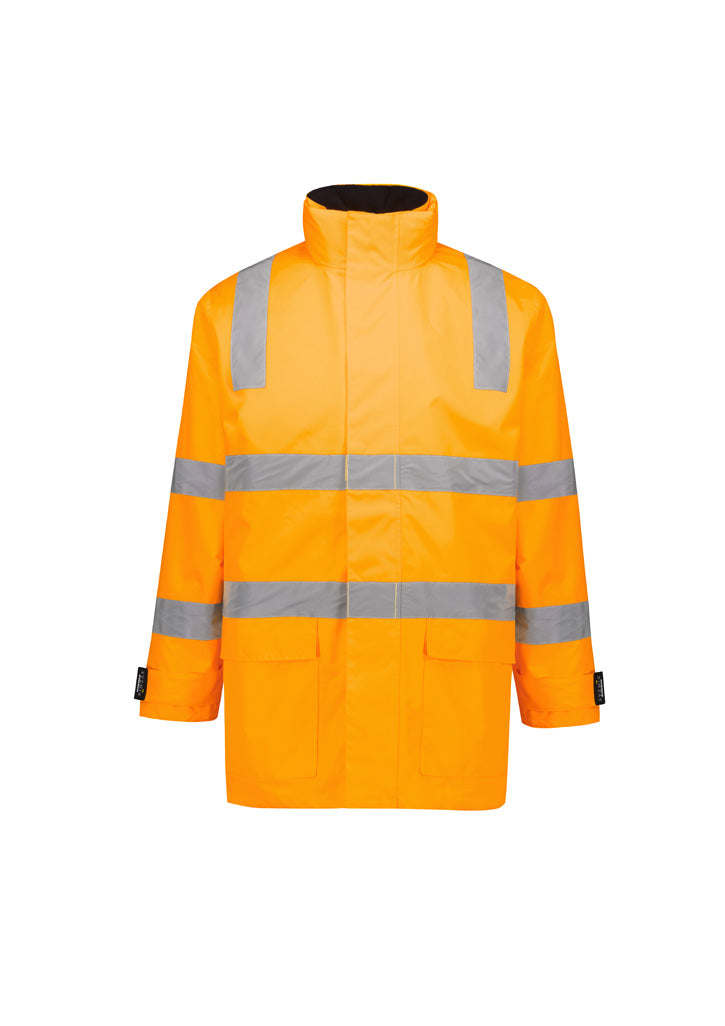 ZJ580-Unisex Hi Vis VIC Rail 4 In 1 Waterproof Jacket