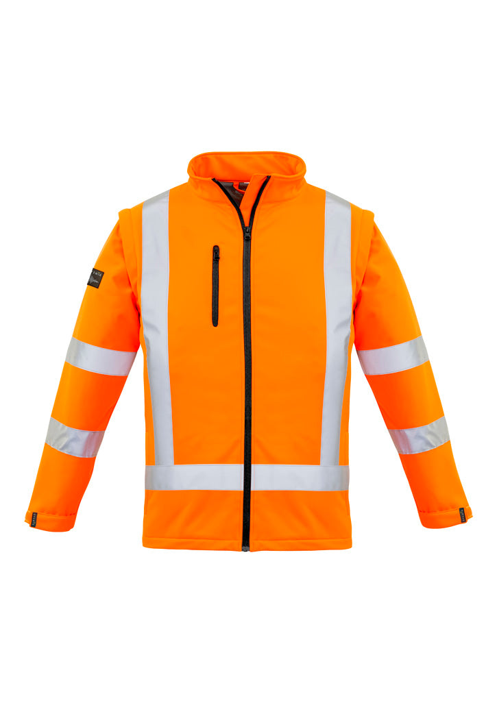 ZJ770-Womens Hi Vis NSW Rail X Back 2 In 1 Softshell Jacket