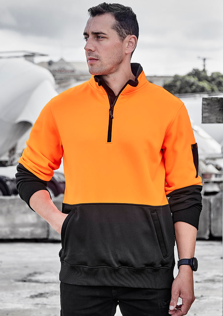ZT476-Unisex Hi Vis 1/2 Zip Pullover