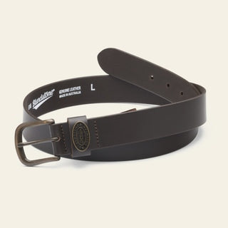 LEATHER BELT-CHOCOLATE