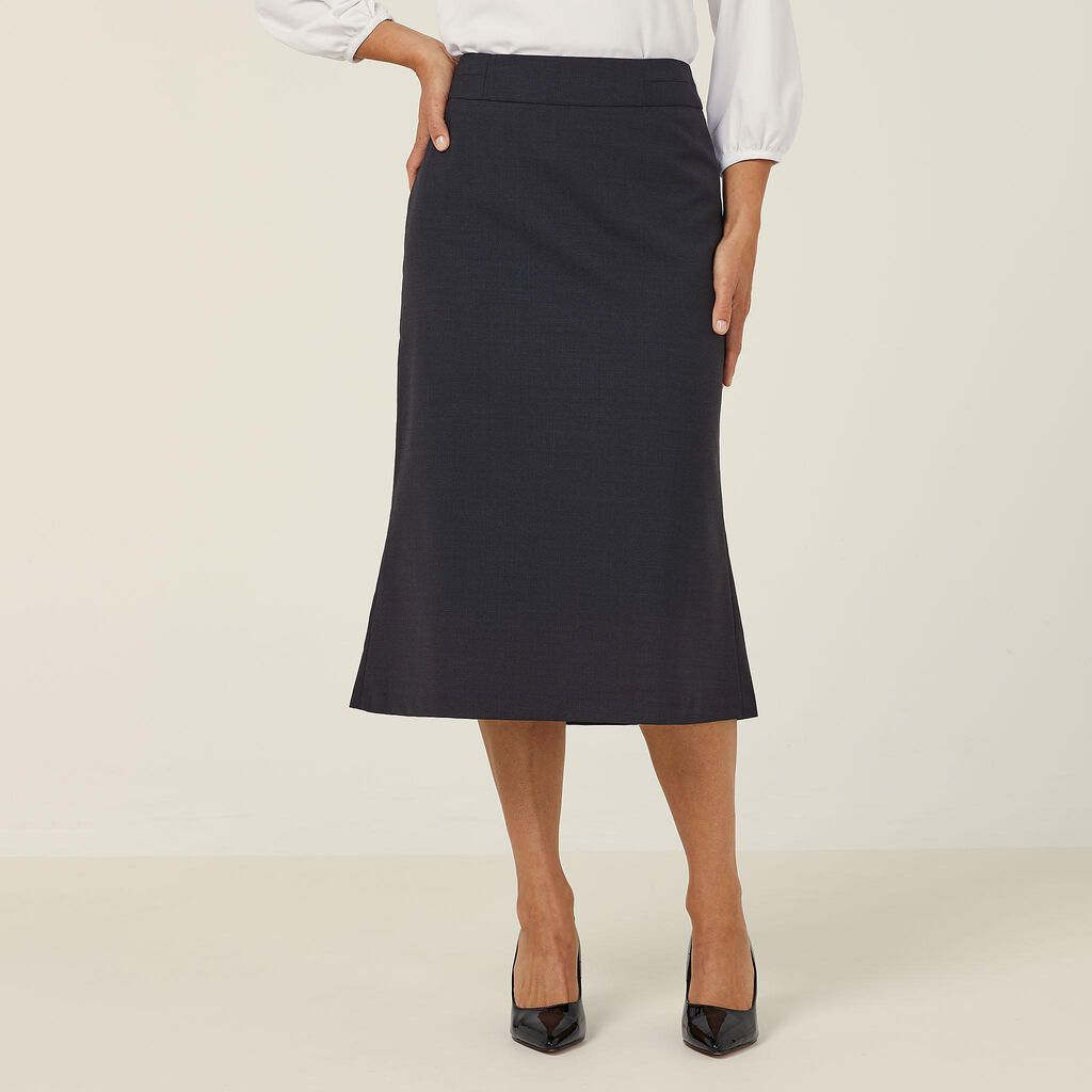 Wool Blend Pencil Skirt
