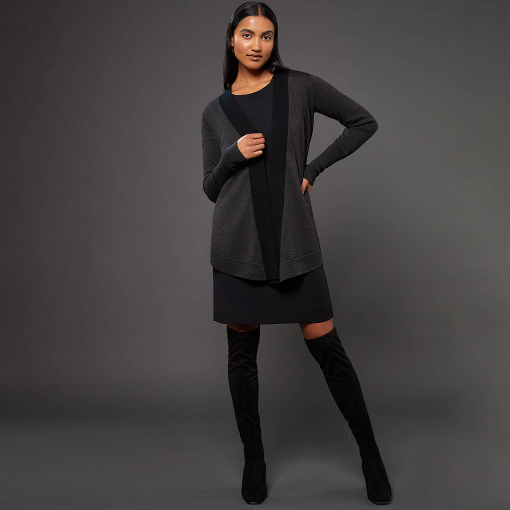 MERINO WOOL LONG LINE JACKET