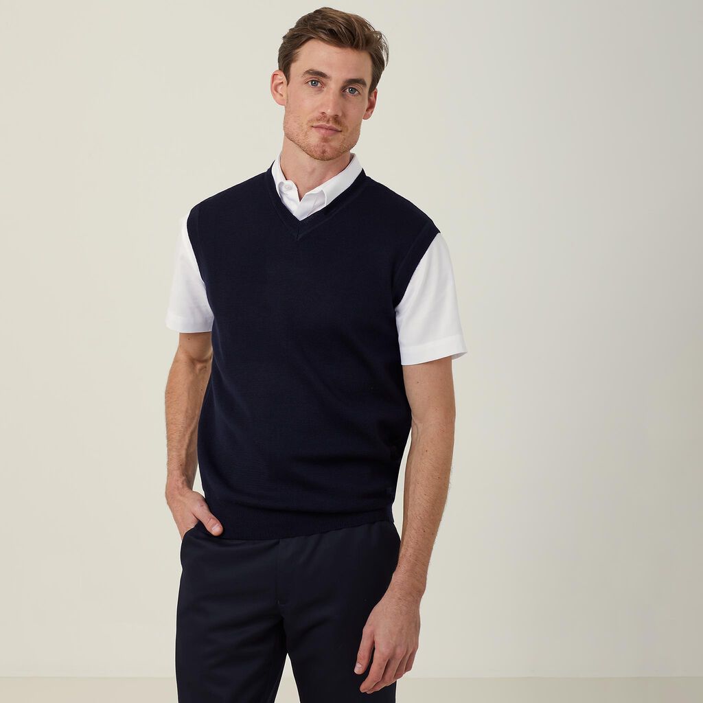 WOOL RICH V-NECK VEST