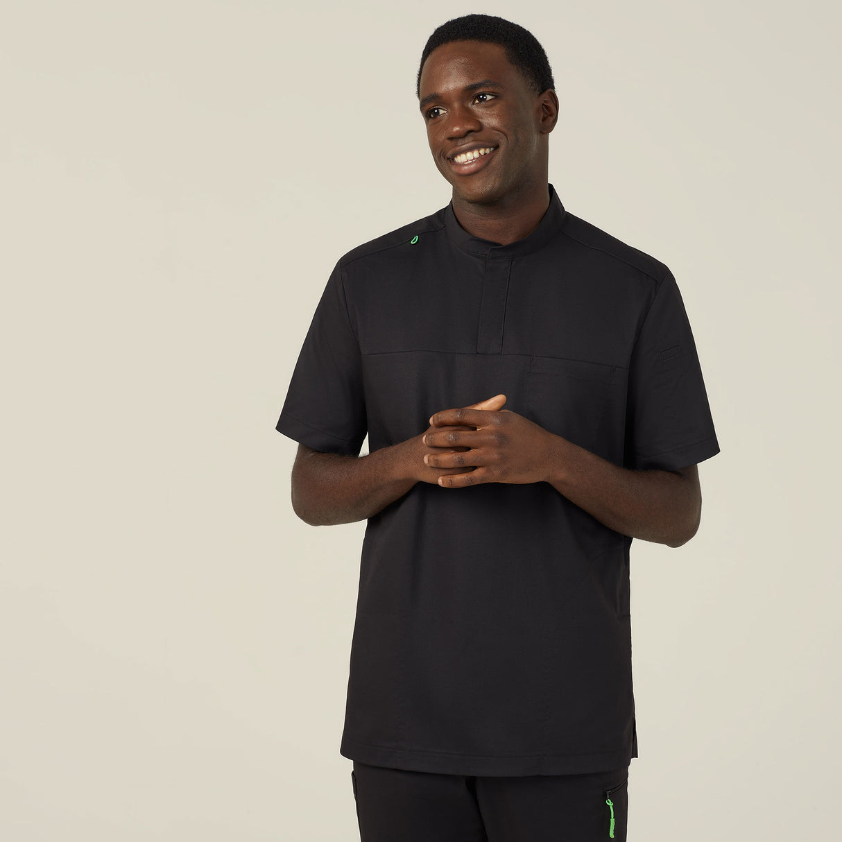 NEXT-GEN ANTIBACTERIAL ACTIVE DOHERTY MANDARIN COLLAR SCRUB TOP