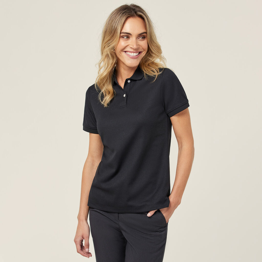 CATU58-ANTIBACTERIAL POLYFACE SHORT SLEEVE POLO WOMENS