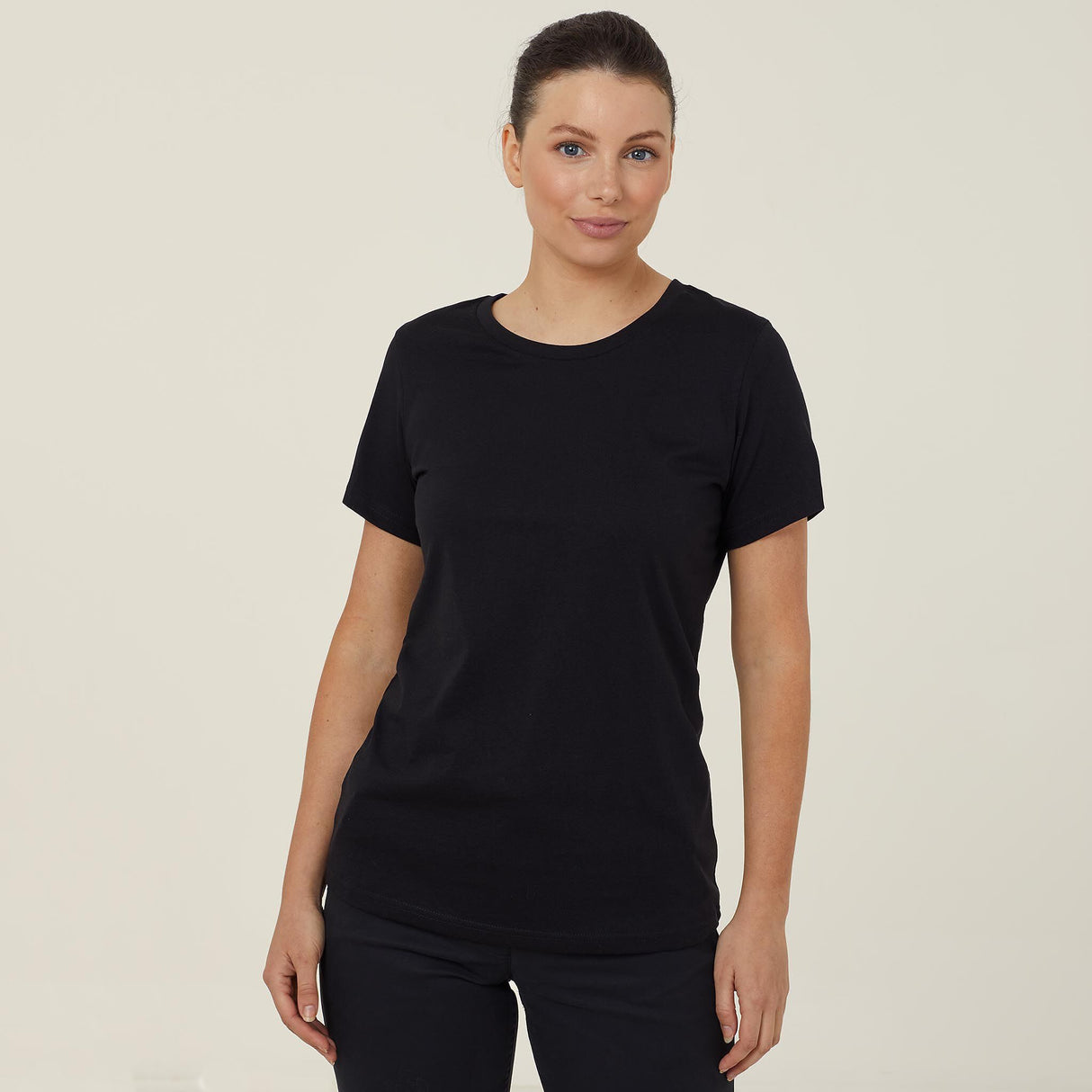 WOMEN'S COTTON JERSEY SHORT SLEEVE CREW NECK TEE