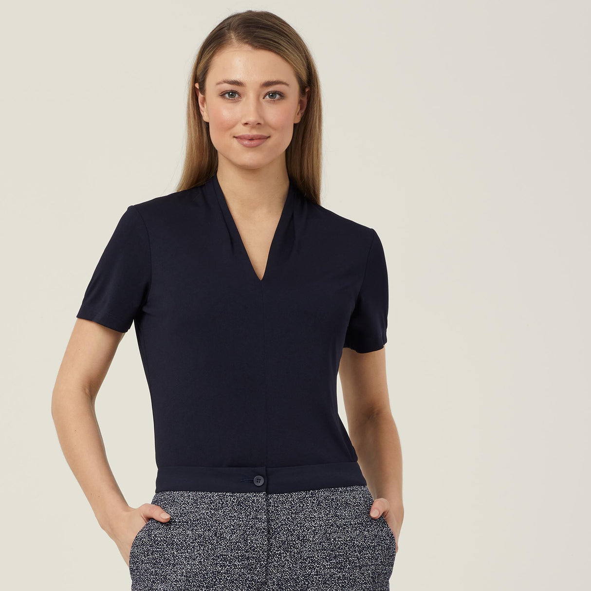 MATT JERSEY V-NECK TOP