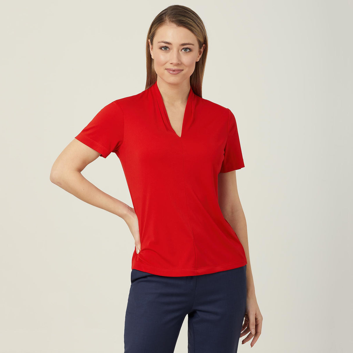 MATT JERSEY V-NECK TOP