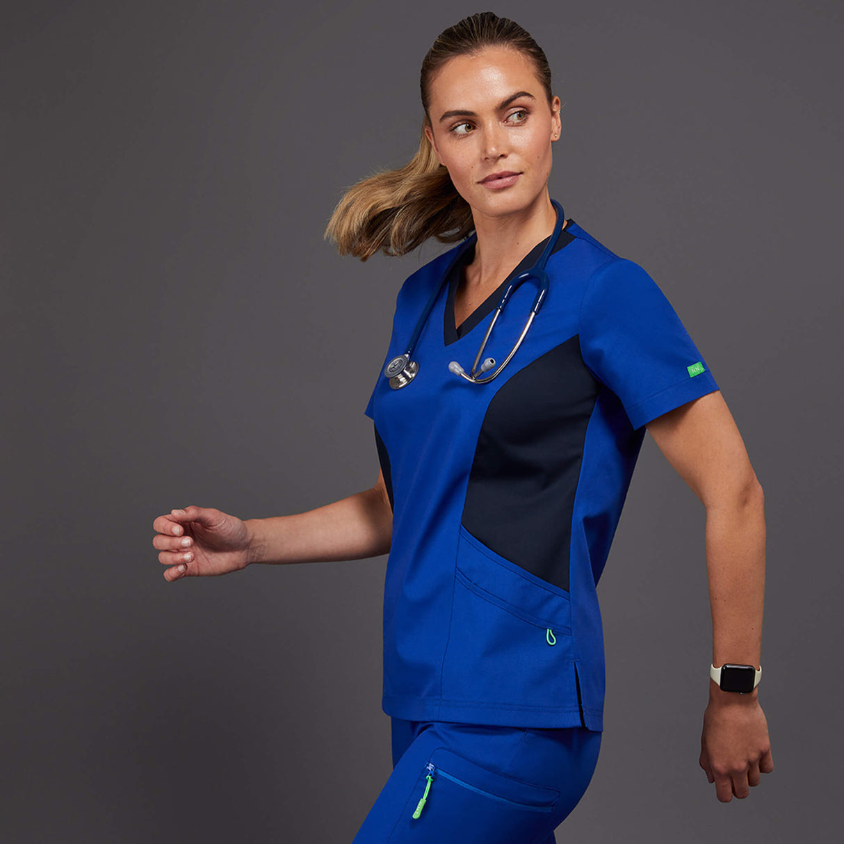 NEXT-GEN ANTIBACTERIAL ACTIVE NIGHTINGALE SCRUB TOP