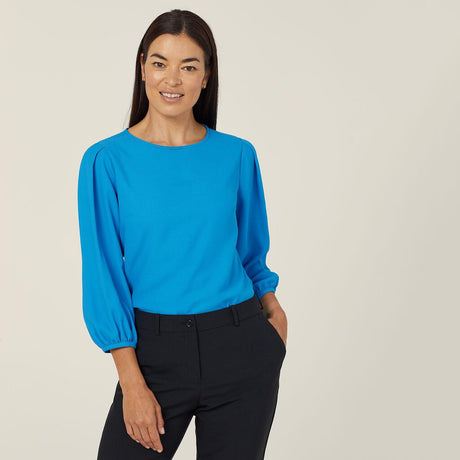 FRENCH GEORGETTE 3/4 SLEEVE TOP