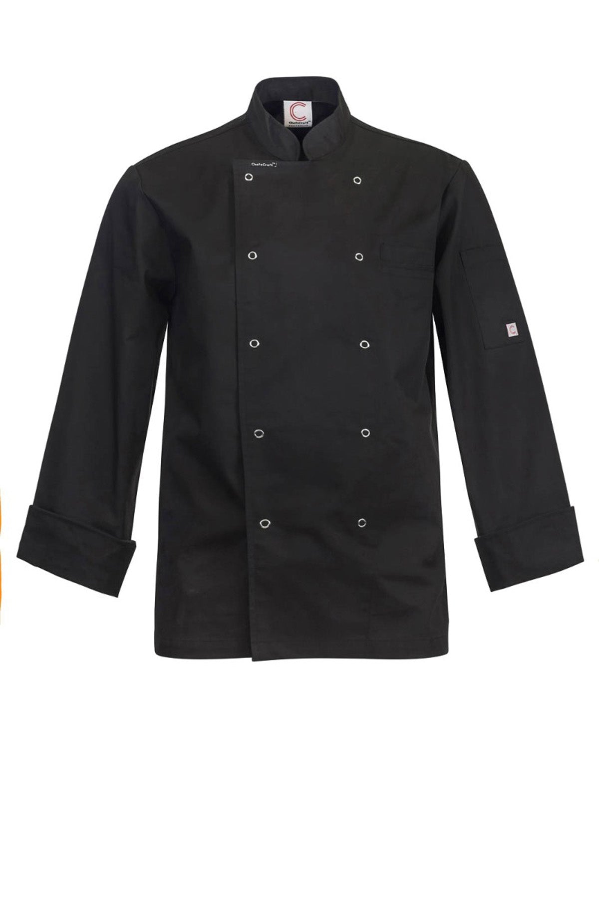 CJ039-Exec Chef Jacket With Studs Ls