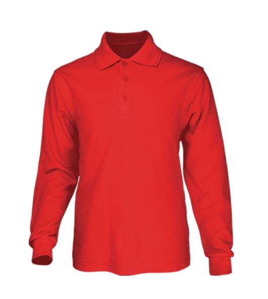 CP1604-Unisex Adults Poly Face Cotton Back Long Sleeve Polo