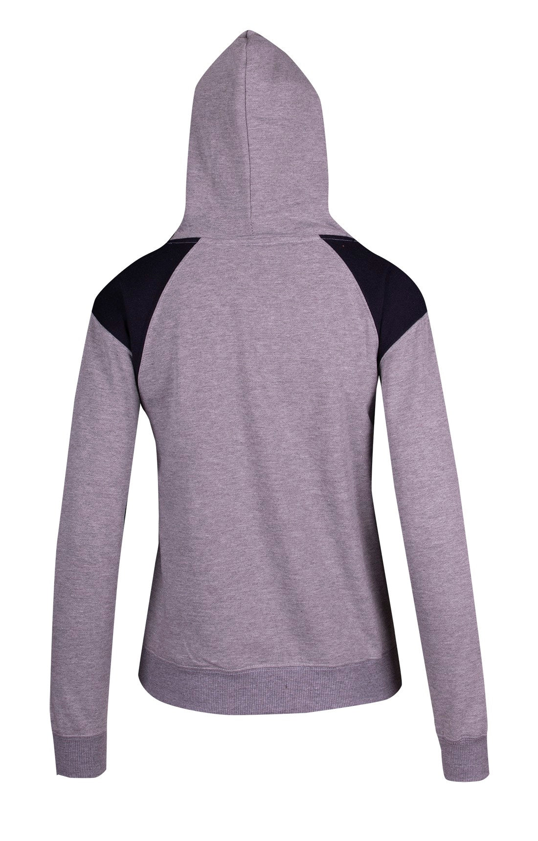 F303UN-Ladies/Juniors Shoulder Contrast Panel Hoodie