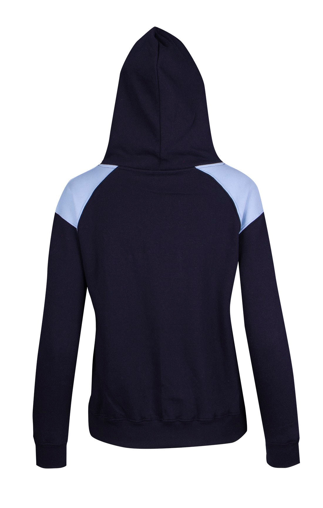 F303UN-Ladies/Juniors Shoulder Contrast Panel Hoodie
