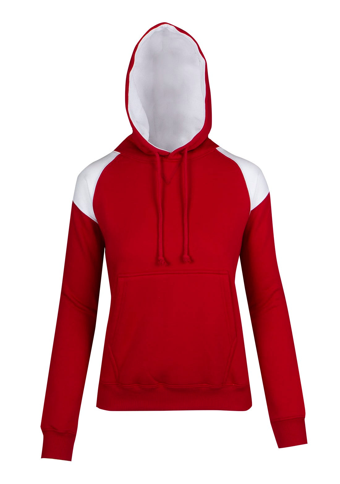 F303UN-Ladies/Juniors Shoulder Contrast Panel Hoodie