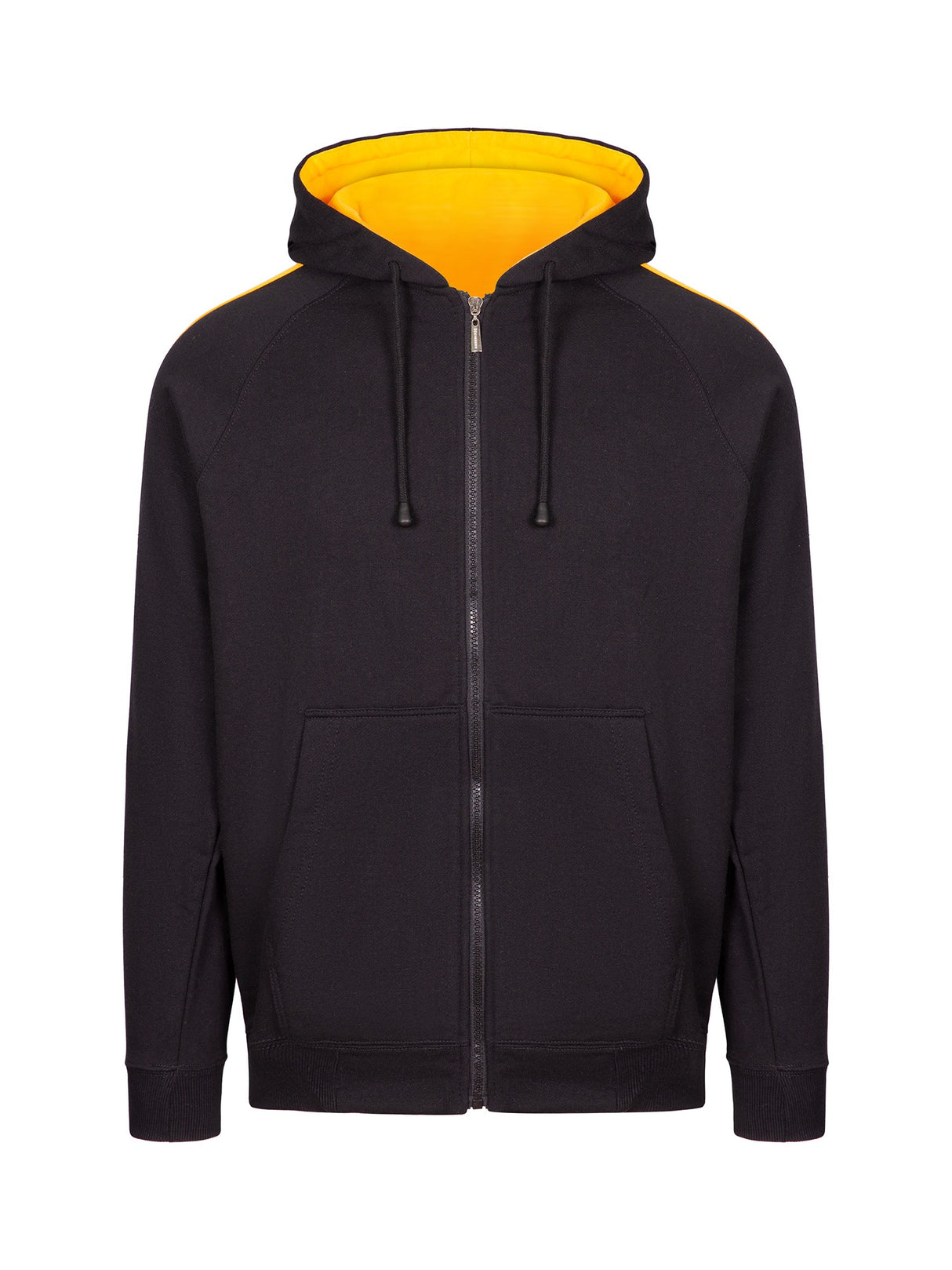 F600HZ-Mens Unbrushed Stripe Sleeve Hoodie
