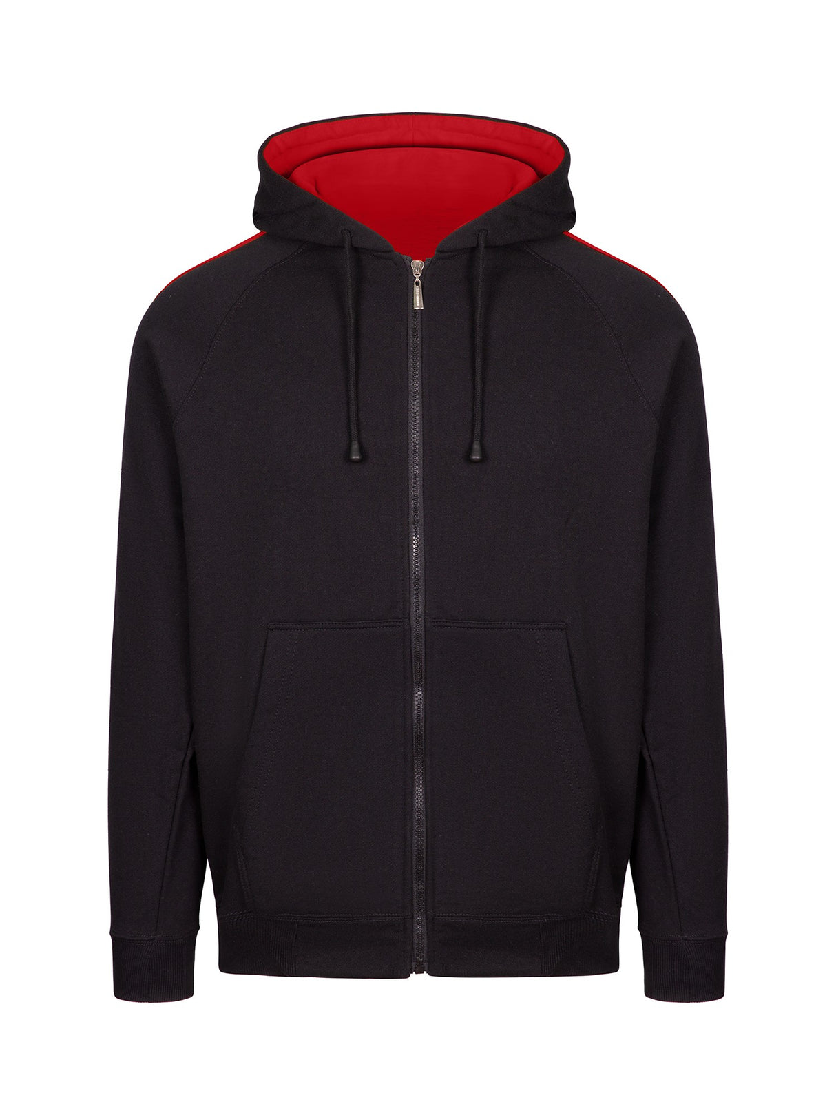 F600HZ-Mens Unbrushed Stripe Sleeve Hoodie