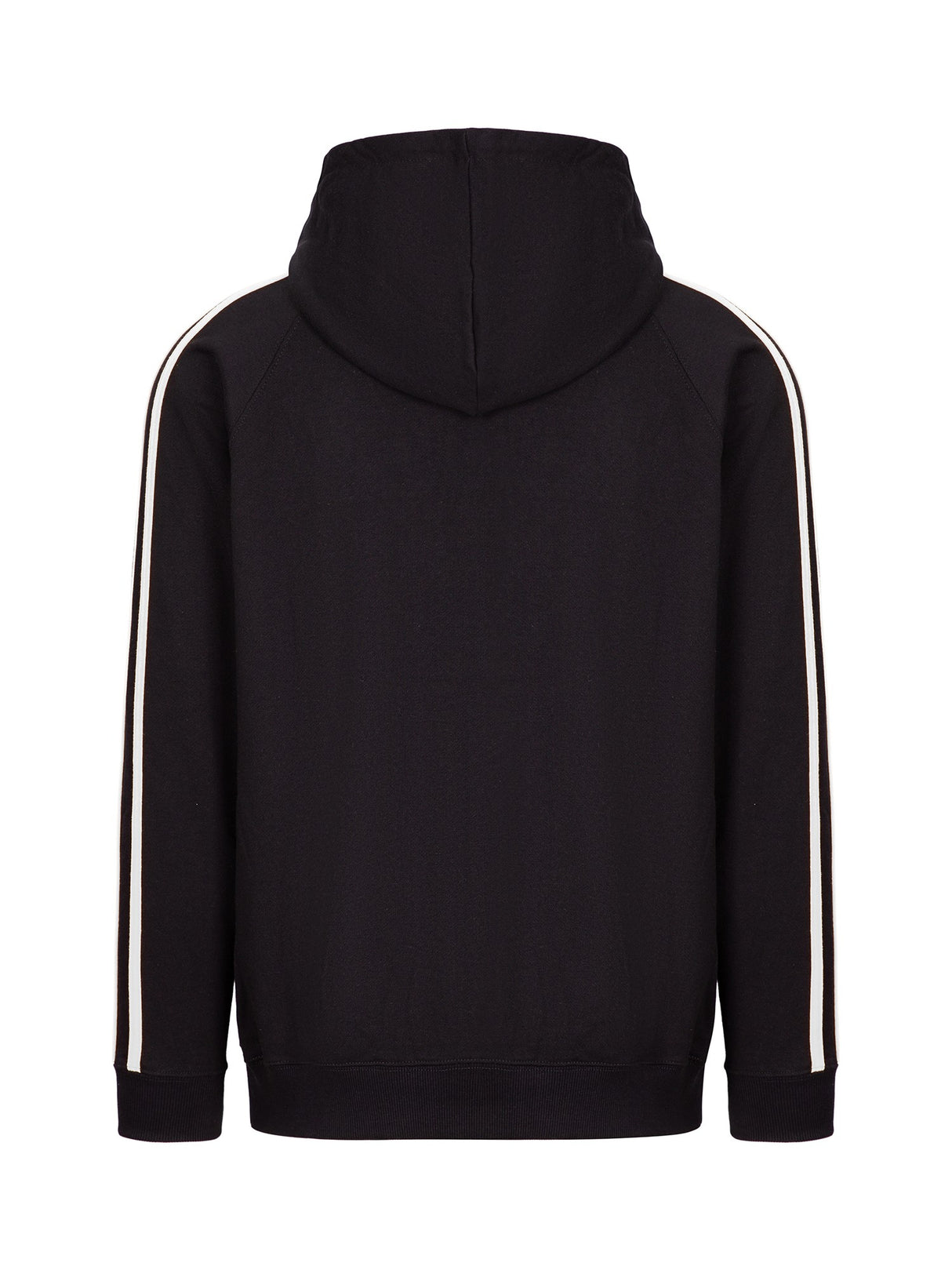 F600HZ-Mens Unbrushed Stripe Sleeve Hoodie