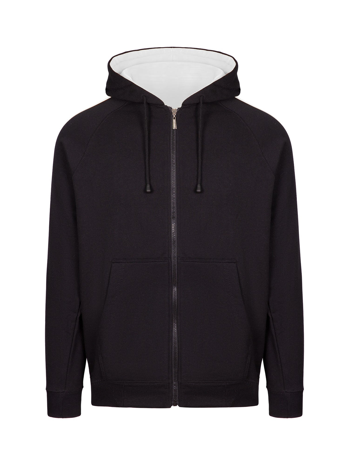 F600HZ-Mens Unbrushed Stripe Sleeve Hoodie