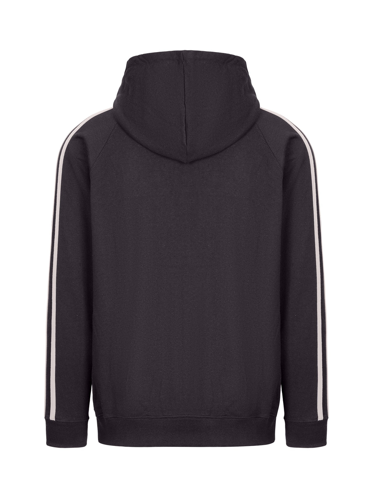 F600HZ-Mens Unbrushed Stripe Sleeve Hoodie
