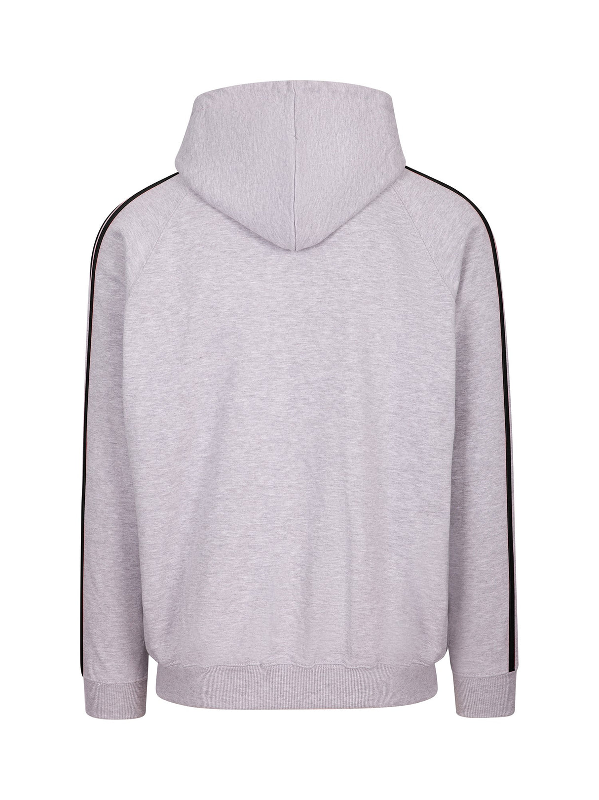 F600HZ-Mens Unbrushed Stripe Sleeve Hoodie