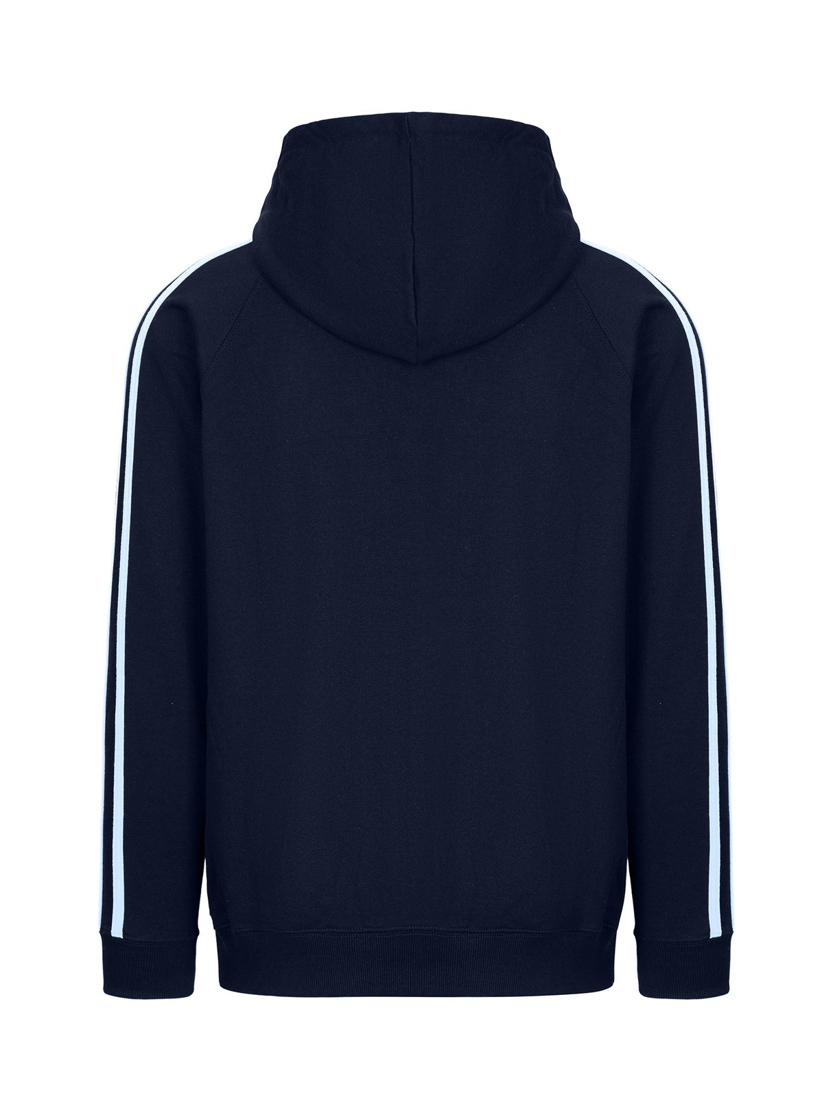 F600HZ-Mens Unbrushed Stripe Sleeve Hoodie