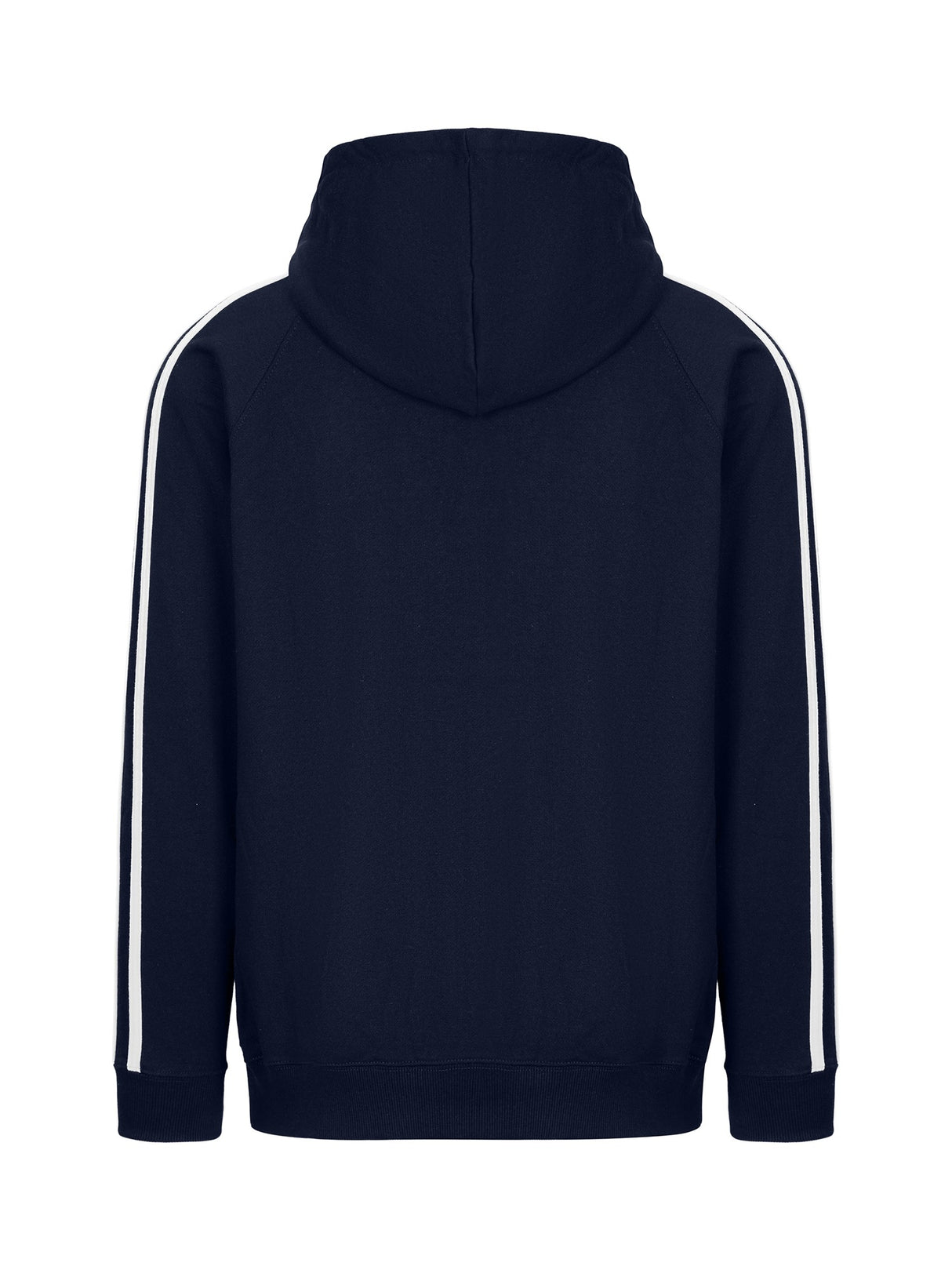 F600HZ-Mens Unbrushed Stripe Sleeve Hoodie