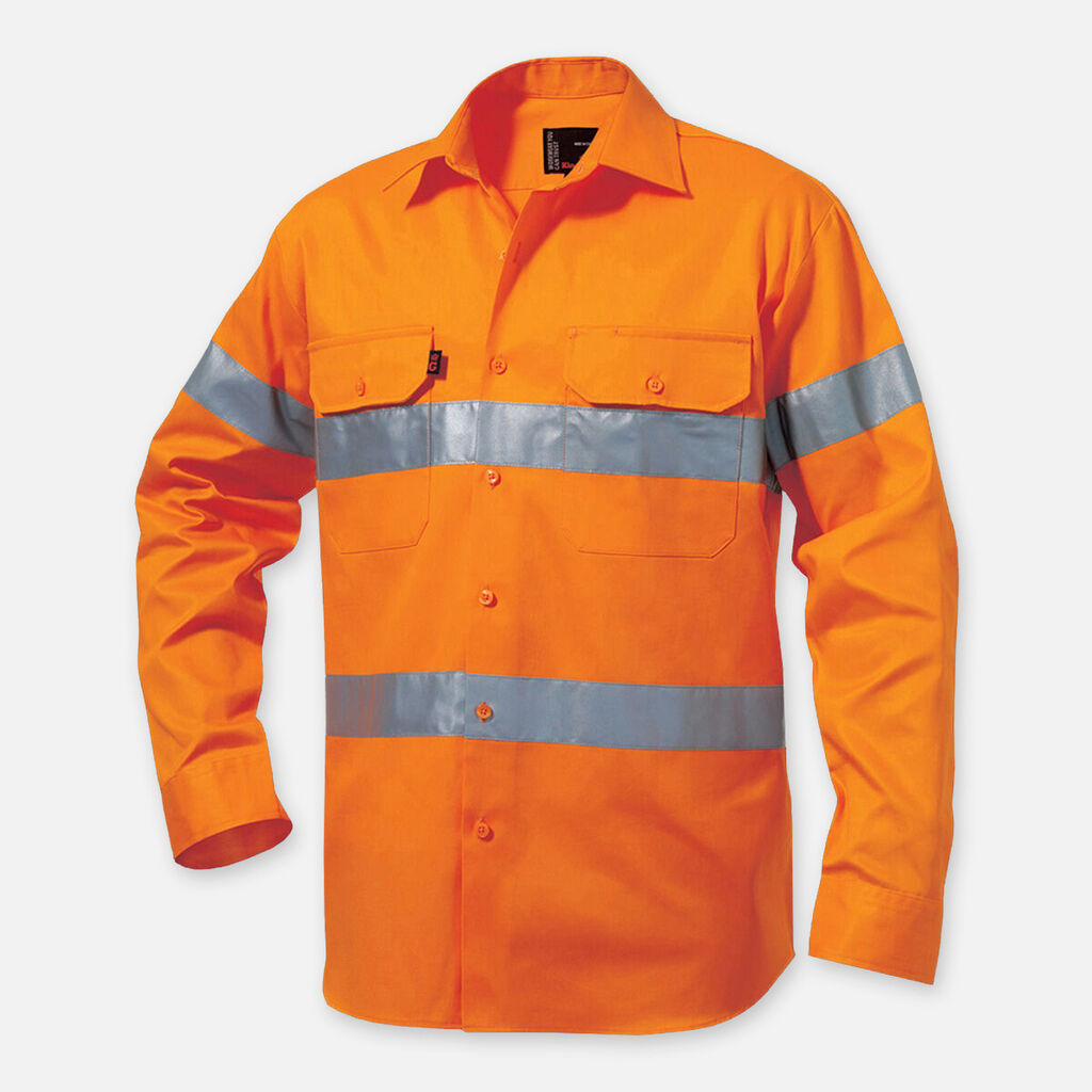 K54250-Hi-Vis Reflective Drill Shirt L/S