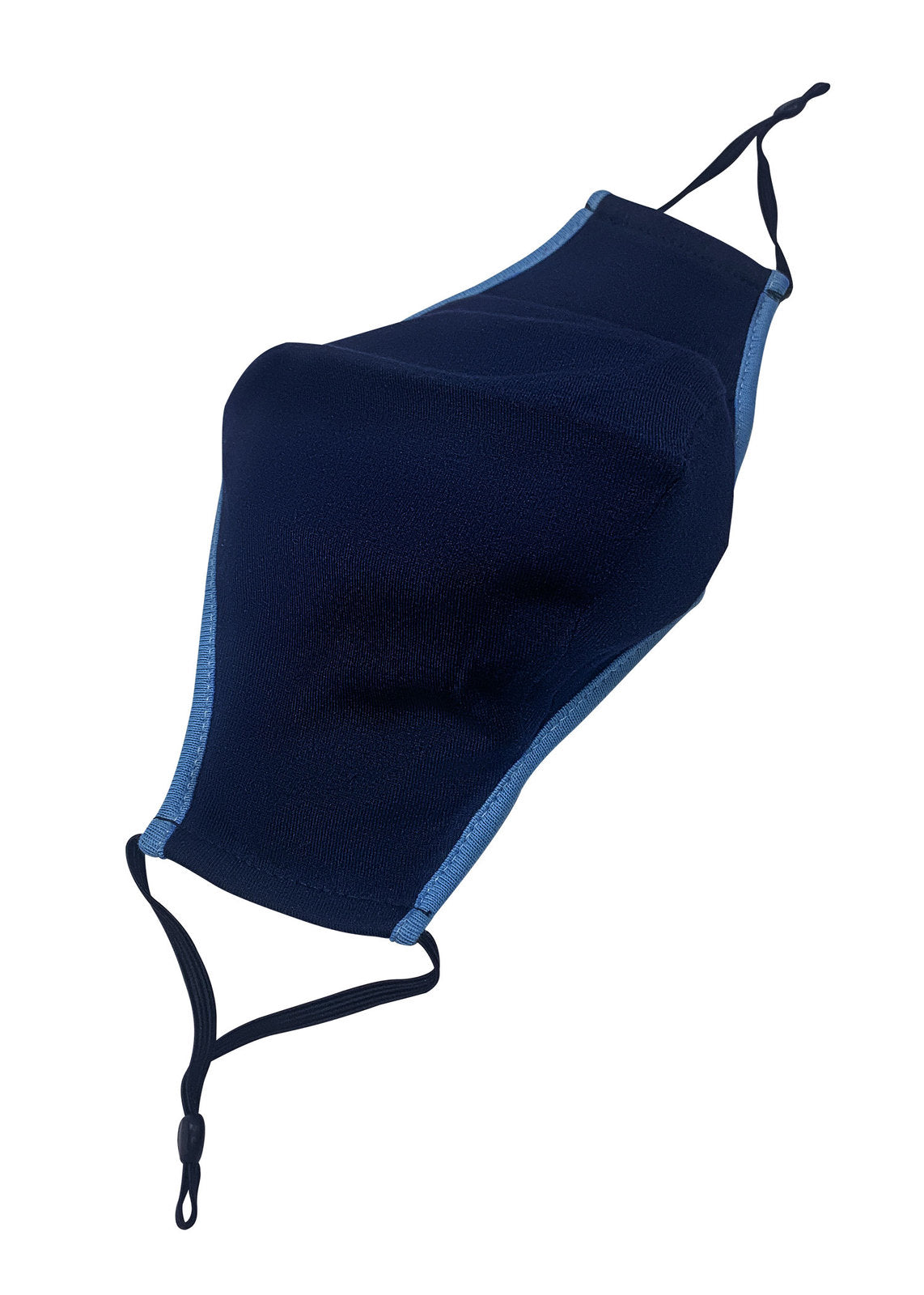 MASKS.COTTON.03P-Contrast One Piece Cotton Face Masks With Adjustable toggle